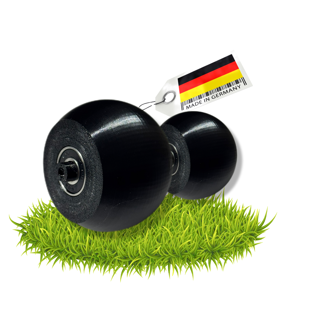 2x Vorderrad kompatibel mit Bosch Indego 300 350 400 500 700 mit Kugellager