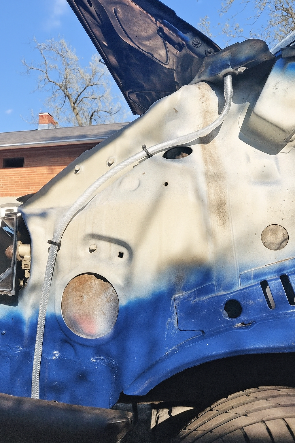 Wasserablauf Set für VW T4 Laubschutzgitter Sieb Filter Kotflügel Rostschutz