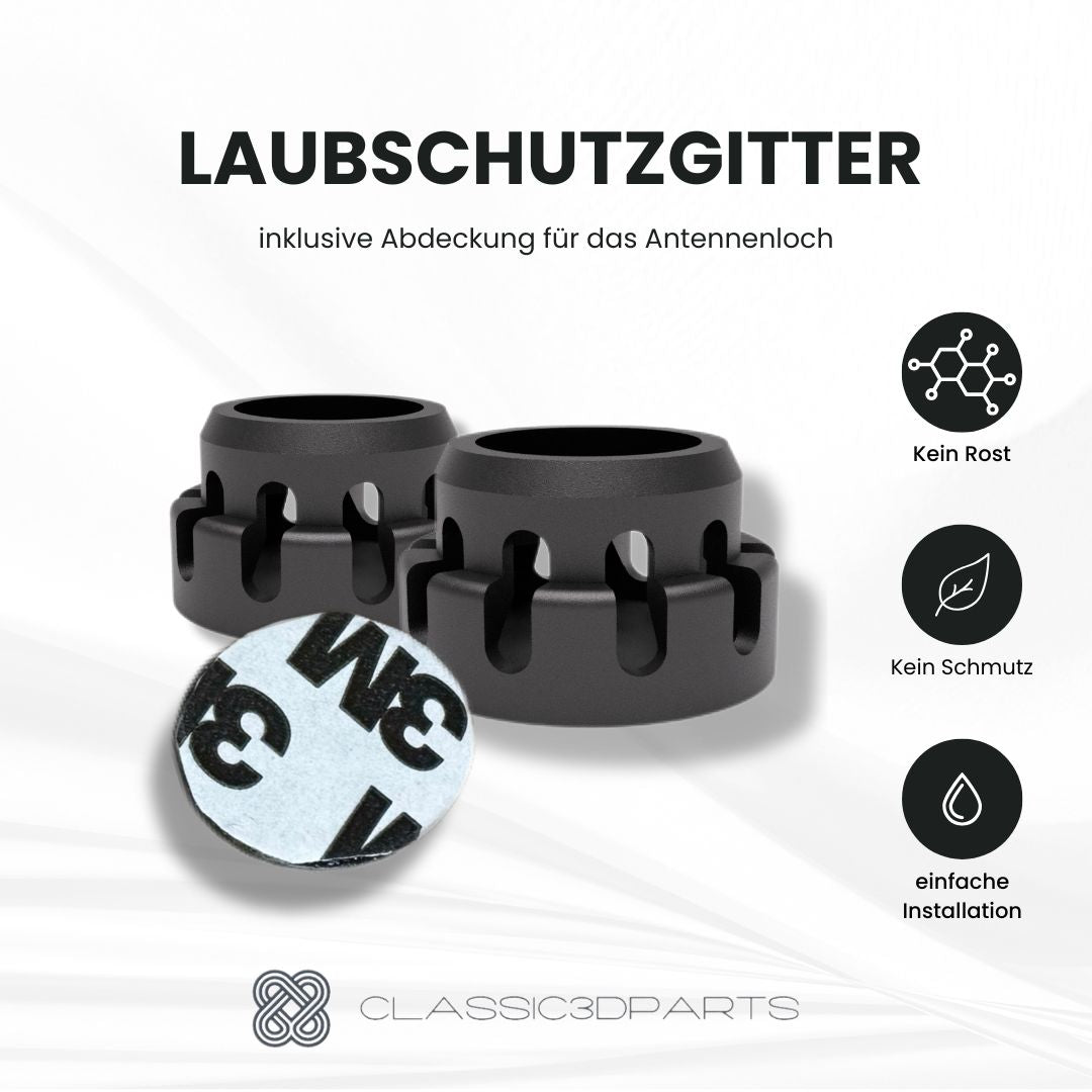 2x Laubschutzgitter Wasserablauf für VW T4 Sieb Rostschutz Komposter 3D Druck