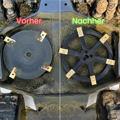 2x 6-fach Messerscheibe passend für Mammotion Luba 1 & 2 Messerteller mit Messer