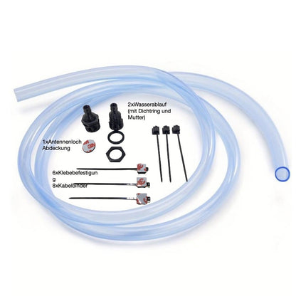 Wasserablauf Set für VW T4 Laubschutzgitter Sieb Filter Kotflügel Rostschutz