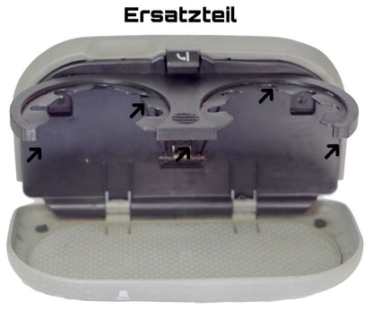 Getränkehalter Ersatzbrille für VW T4 + Passat 35i Ersatzteil mit Gummi